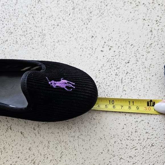 Ralph Lauren Jayde Black Corduroy Ballet Flats Size 5.5 - Picture 13 of 13
